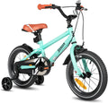 Bicicletta per Bambini STITCH da 14/16/18/20 Pollici per Ragazzi e Ragazze 3-13 Anni con Stabilizzatori (Rosa, Beige, Blu, Argento, Verde)