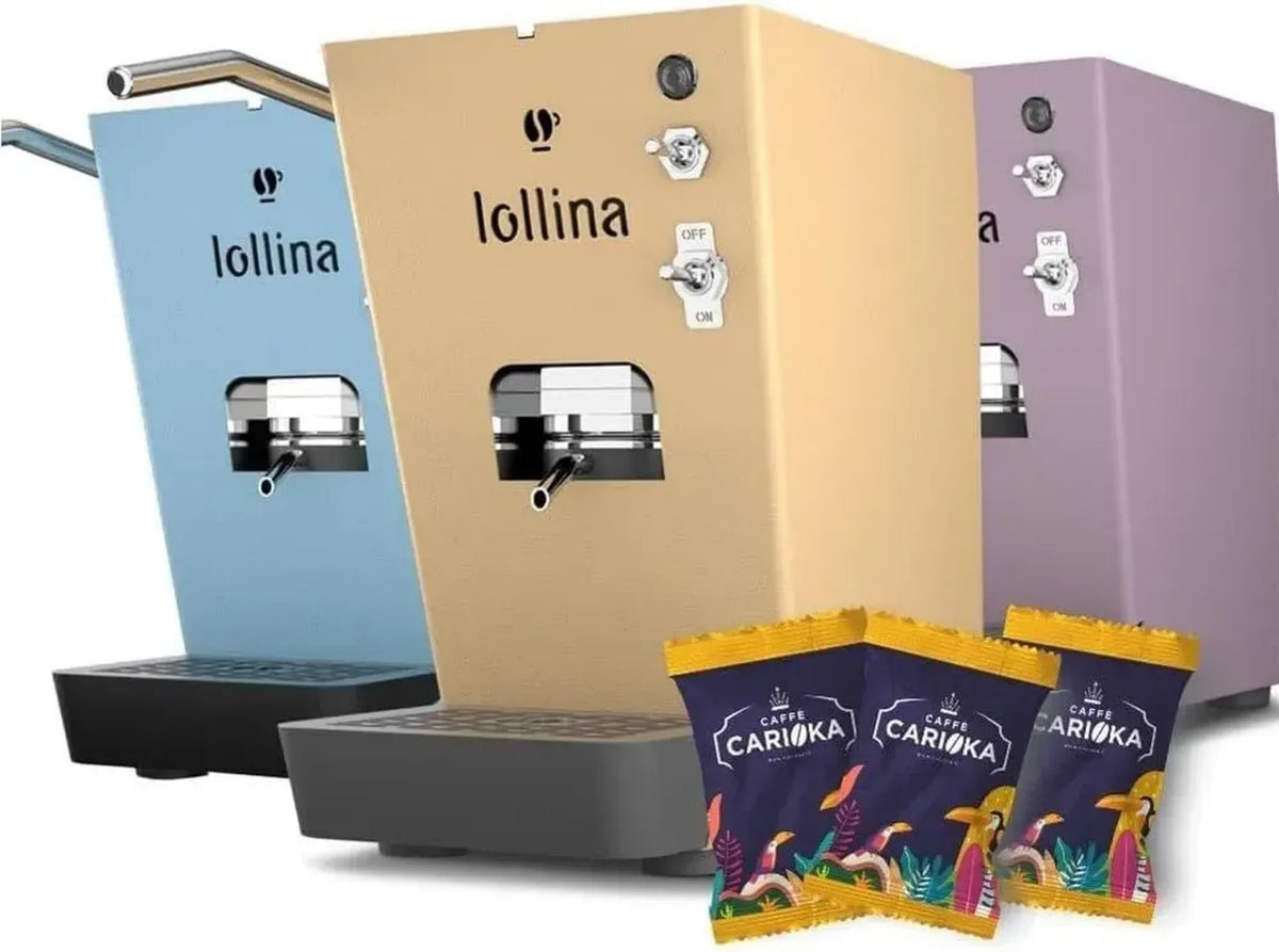 Macchina per Caffè Carioka Lollina con 30 Cialde di Degustazione