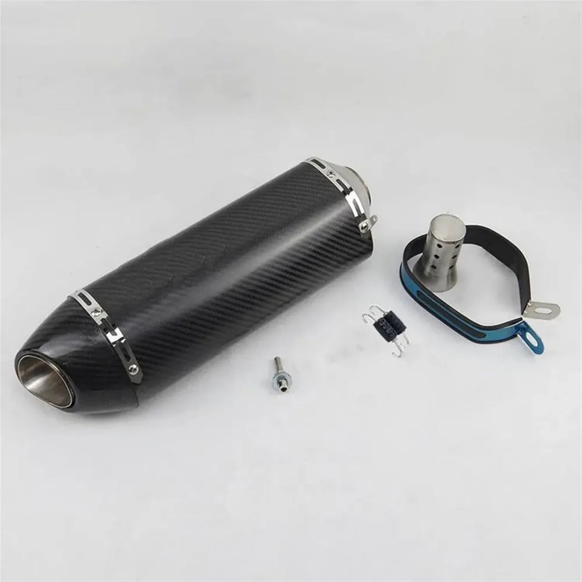 Scarico in Fibra di Carbonio per Moto Yamaha R6 TMAX530 - Compatibile con Nmax MAX PCX Z900 MT07 (51/60 mm)