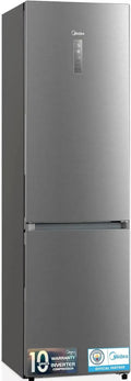 Frigorifero Combinato Midea No Frost 59,5 cm x 188 cm Inox, Libera Installazione, Capacità 310 L