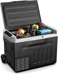 Klarstein PolarForce 30L - Frigorifero Portatile con Compressore, Schermo LCD, da -20°C a 20°C, Modalità Eco, Ruote Robuste, Maniglie Doppie, Ideale per Campeggio e Viaggi