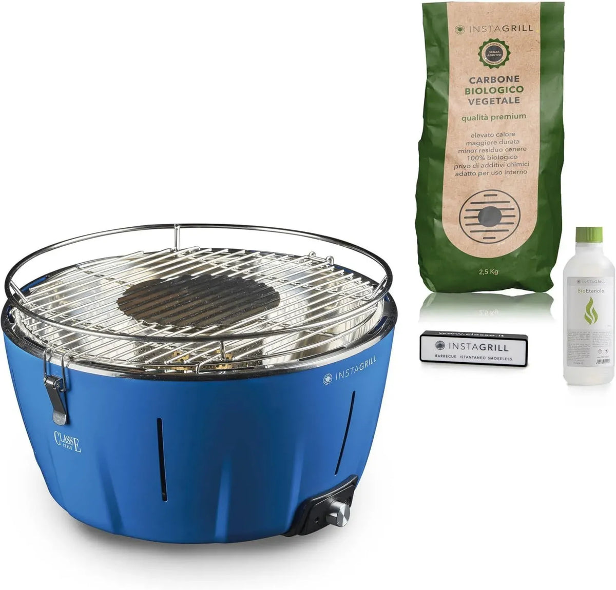 Barbecue Portatile Senza Fumo per Campeggio, con Batteria Ricaricabile e Accessori Completi