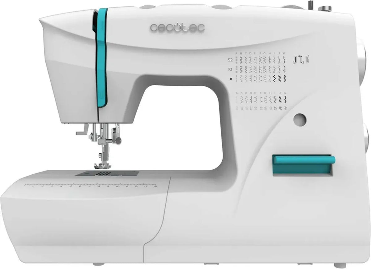 Cecotec BelleCouture 6600, Macchina da Cucire con 66 Punti, LED e Braccio Libero