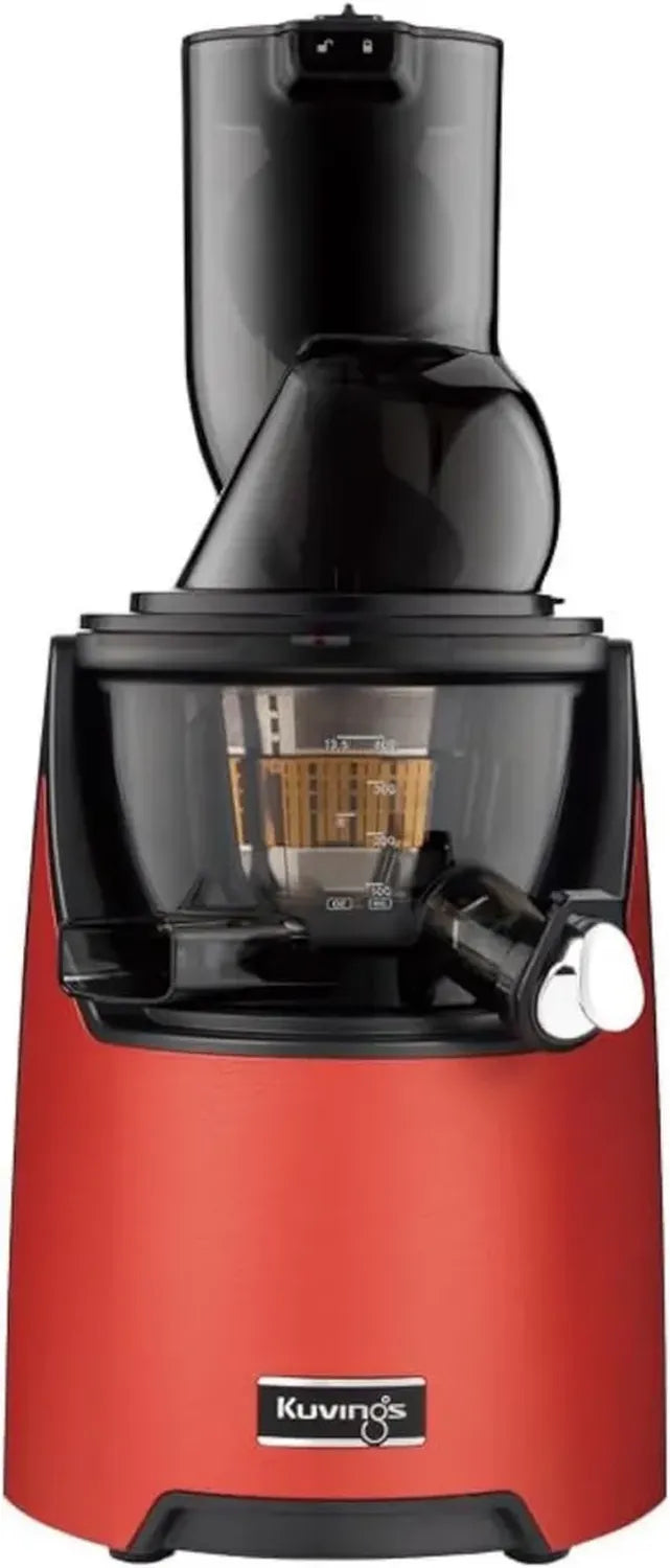 Spremiagrumi Kuvings EVO820, Estrattore a Freddo Silenzioso Rosso Scuro per Frutta e Verdura, Pulizia Facile