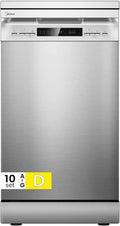 Lavastoviglie Midea 10 Coperti, 8 Programmi, LED, Inox
