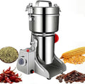Macinacereali Elettrico 2400W, Trituratore in Acciaio Inox per Spezie, Noci e Caffè con Design Oscillante