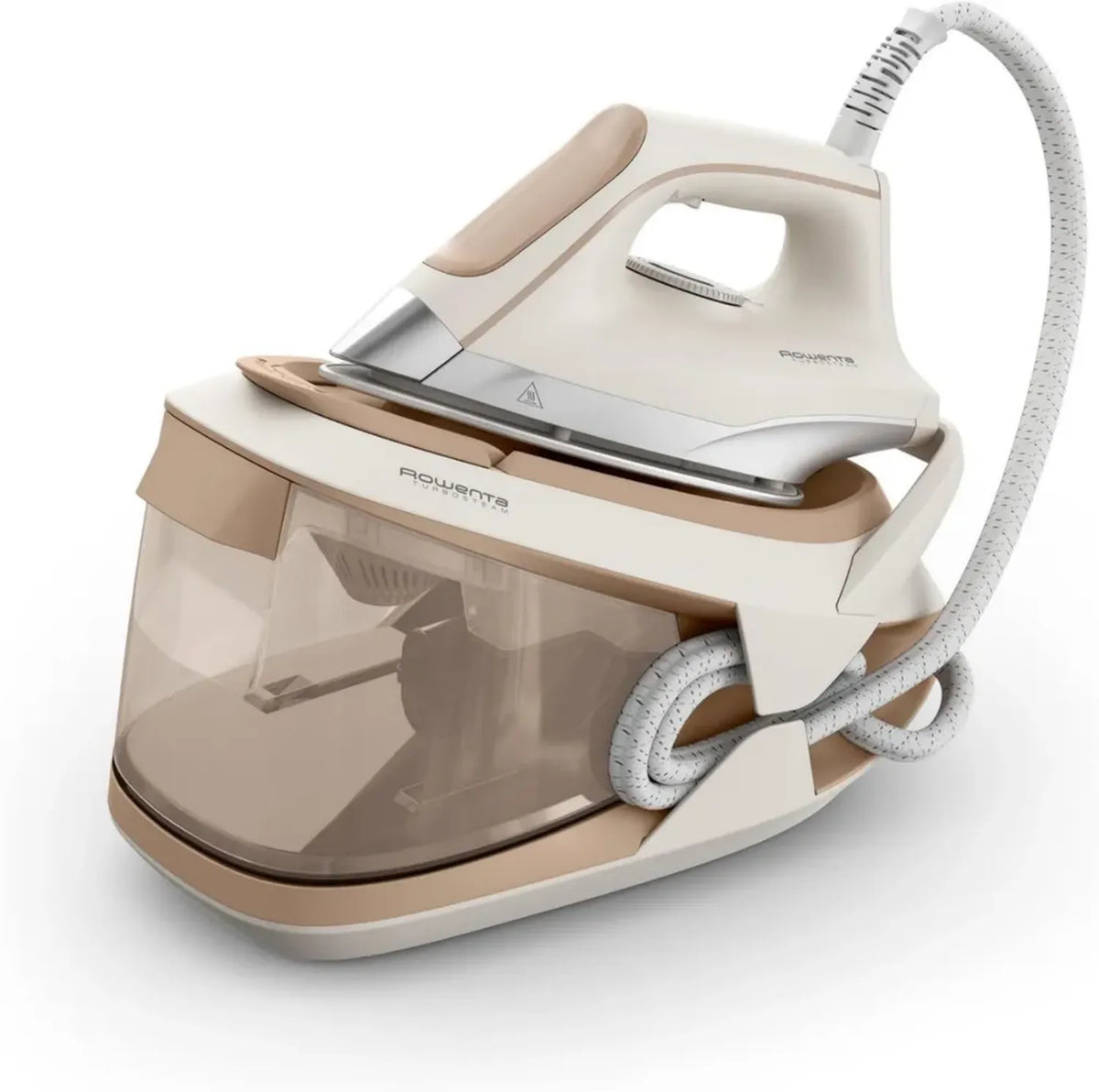 Ferro da Stiro Rowenta Turbosteam con Generatore di Vapore, Piastra MicroSteam400, Serbatoio XL 1,7L, Modalità Eco, Stiratura Verticale