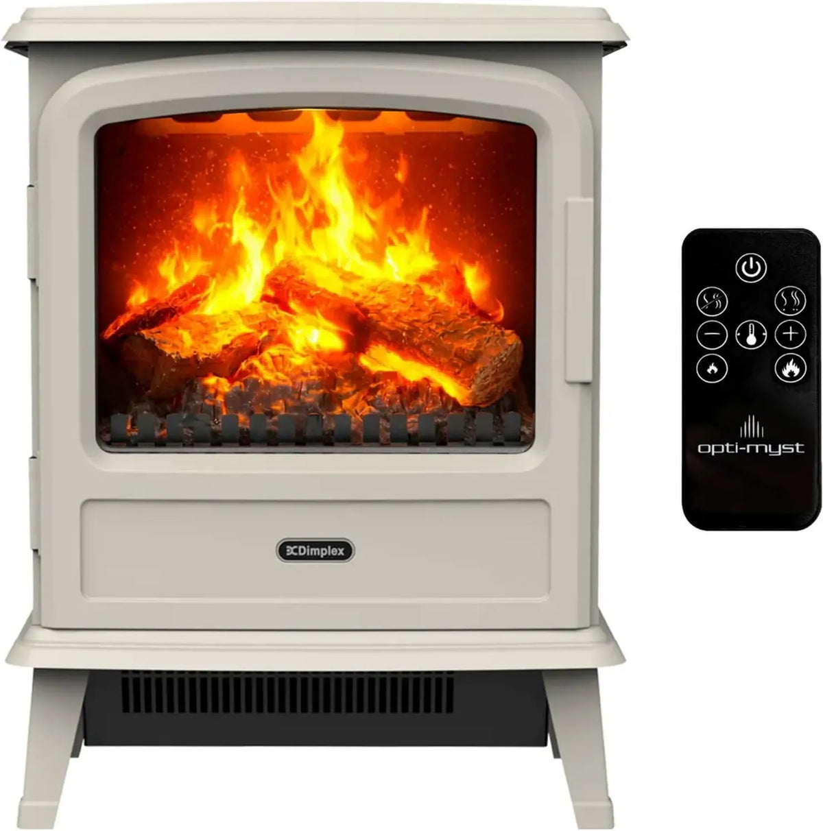 Caminetto Elettrico Dimplex Evandale con Fiamma 3D 1000W/2000W e Telecomando