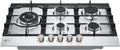 LG Piano Cottura a Gas 5 Fuochi, 75cm, 11.5kW, Sicurezza Valvole, Bruciatore Tripla Corona