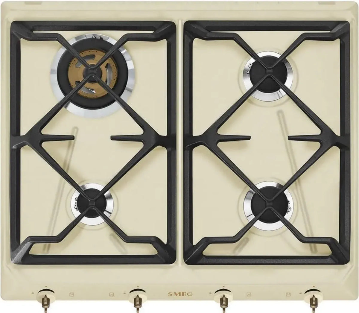 Smeg SRV864POGH Piano Cottura a Gas Incassato Crema
