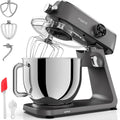 Robot da Cucina 1800W, Ciotola Inox 7L, Funzioni Multiple con Frusta e Gancio, Struttura in Alluminio, Accessori Inclusi (Antracite)