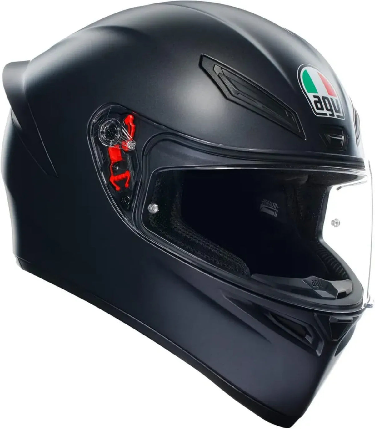 Casco Integrale AGV K1 S Nero Opaco con Ventilazione e Spoiler