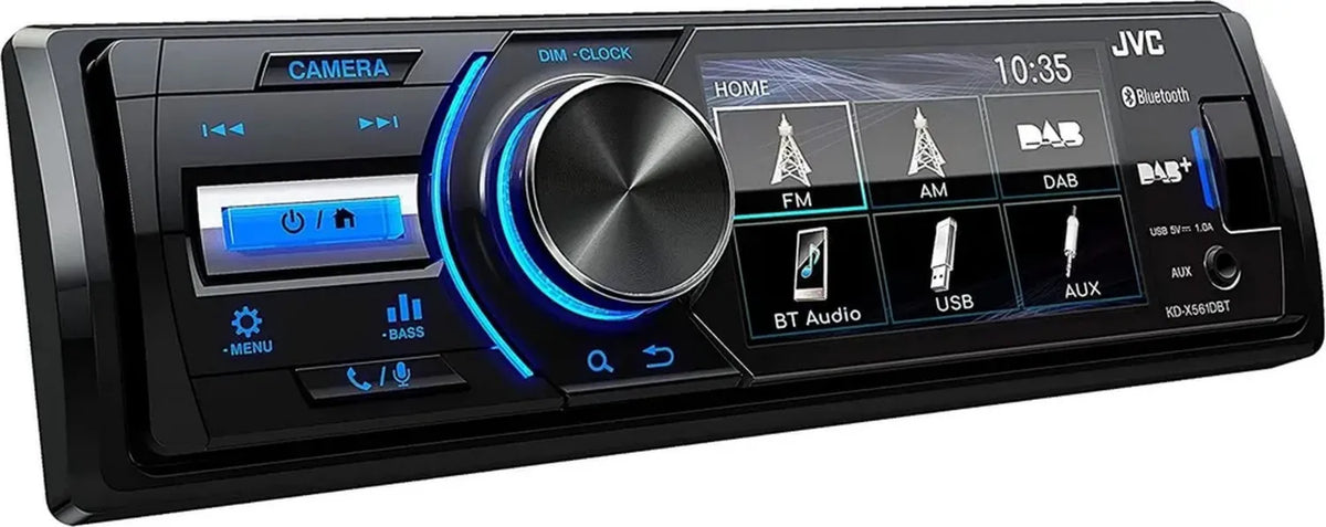 Autoradio JVC KD-X561DBT con Schermo 3', DAB+ e Bluetooth
