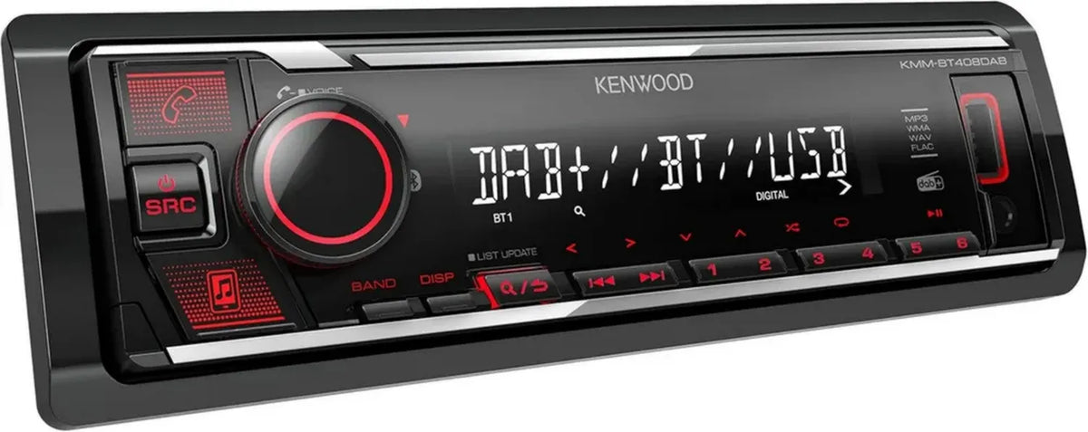 KENWOOD Autoradio Digitale Mechaless con Bluetooth e DAB+ con Antenna