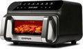 Friggitrice e Griglia ad Aria G3 Ferrari XXL 2000W, 10L, 8 Programmi, Senza Fumo, Sicura BPA PFOA, Accessori Inclusi, Timer, Nero/Argento
