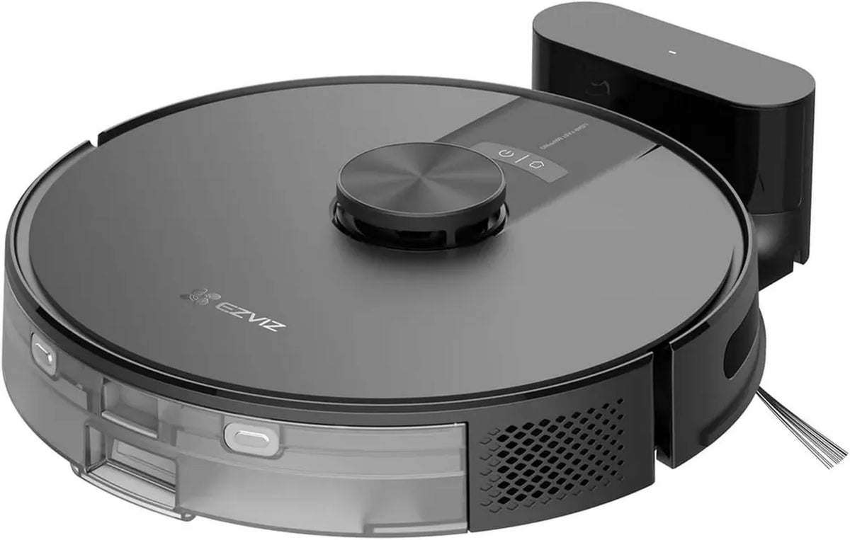 Robot Lavapavimenti e Aspirapolvere EZVIZ RE4, Navigazione LiDAR, Aspirazione 4000Pa, Rilevamento Ostacoli e Tappeti, Serbatoio d'Acqua 300ml, Autonomia 180 Min, Compatibile con WiFi e Alexa