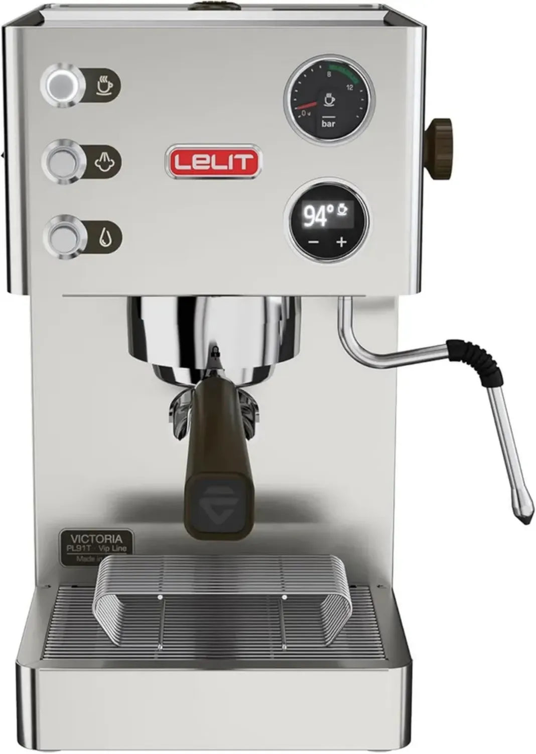 Lelit Victoria PL91T, Macchina da Caffè Prosumer, Controllo Completo LCC, 1200W, Serbatoio 2L, Acciaio