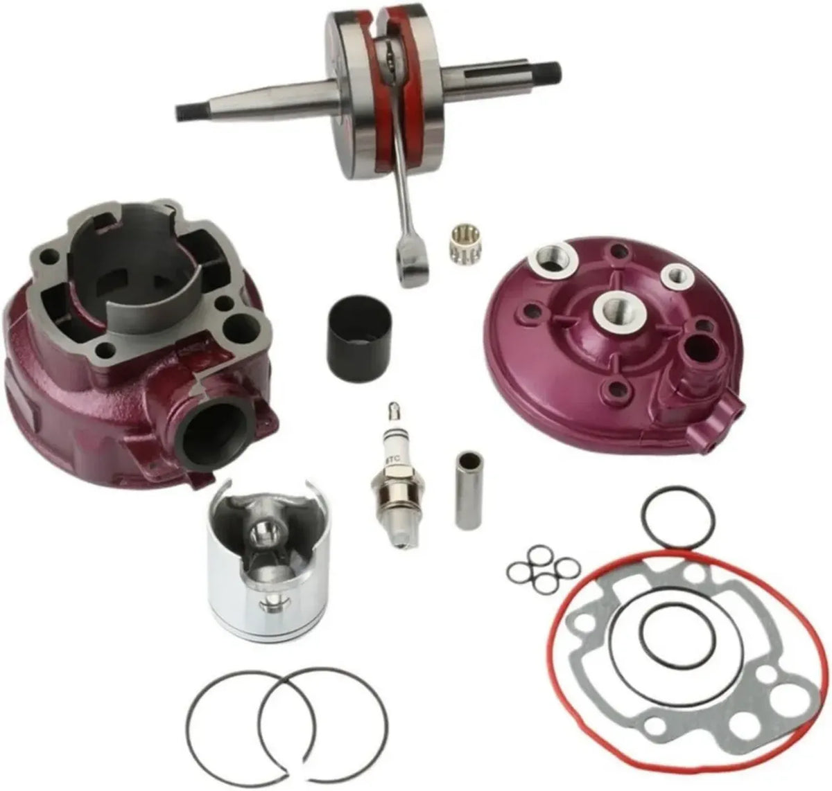 Set Cilindro 49 mm con Albero Motore per Motori TZR50 SM50 50CC 90CC 2T AM6