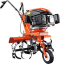 Fuxtec Motozappa Benzina 139cc 4 Tempi - Larghezza Regolabile 36-66cm, Profondità Fino a 30cm
