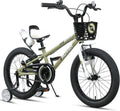 Bicicletta per Bambini Glerc Rover 12-18 Pollici con Borraccia, Stabilizzatori e Cestino, Adatta per 2-9 Anni