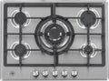 Piano cottura a gas 5 fuochi in acciaio inox - Bertazzoni La Germania