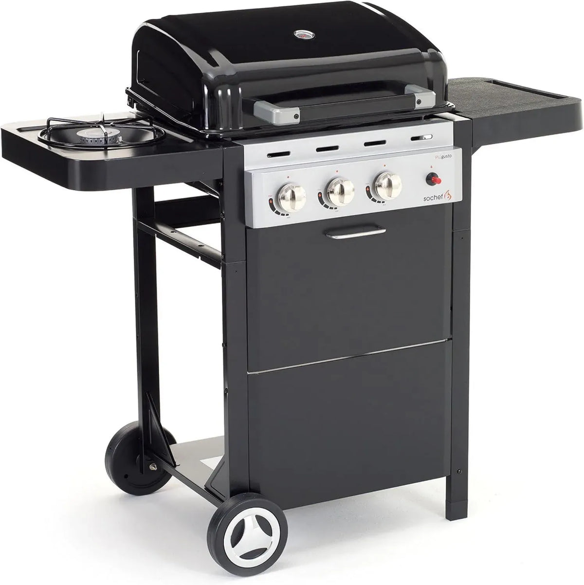 Barbecue a Carbone Sochef Più Gusto, Colore Nero
