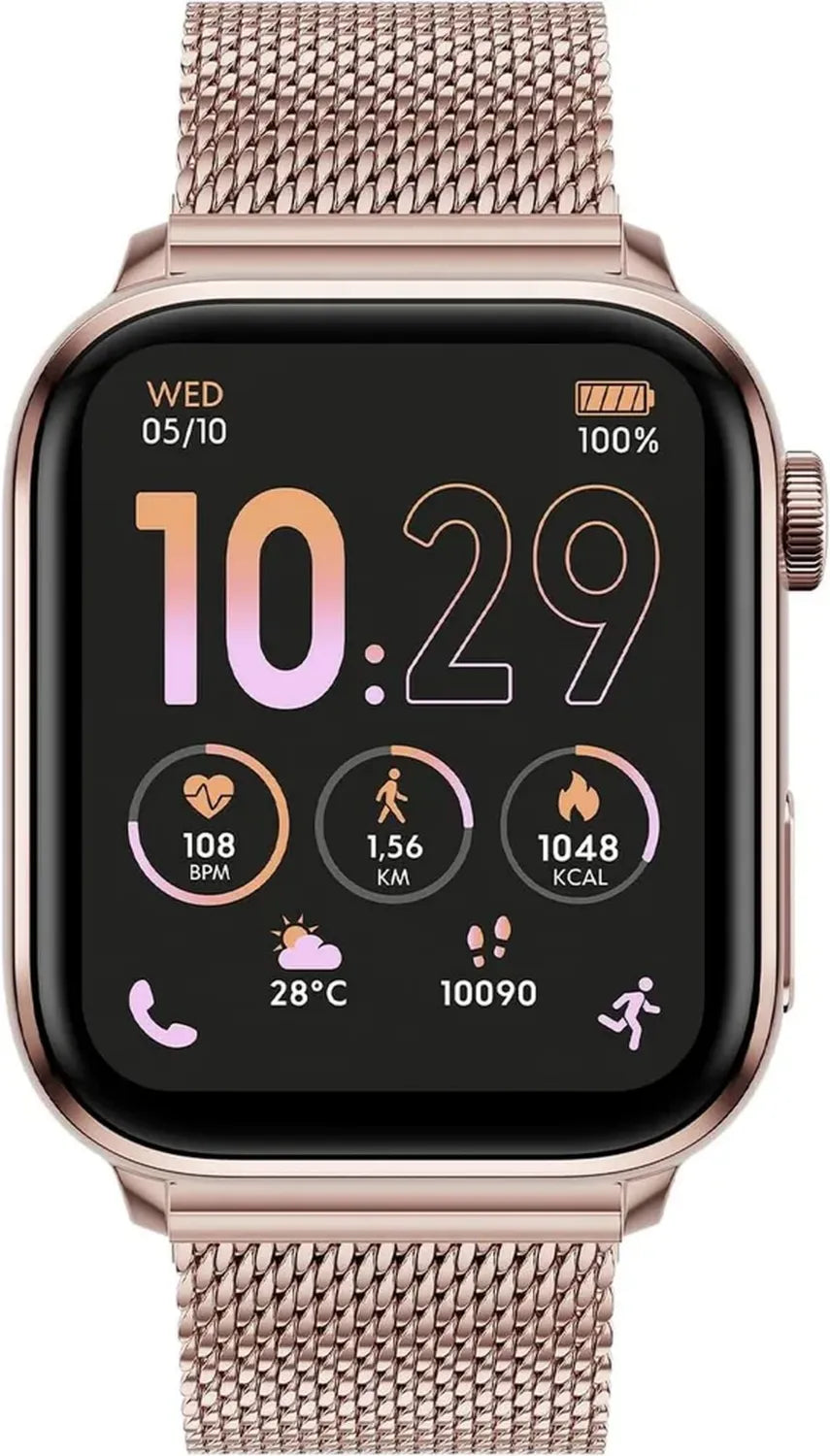 ICE-WATCH - Orologio Donna Smart 3.0 Oro Rosa Milanese con GPS e Schermo AMOLED 1.78 Pollici