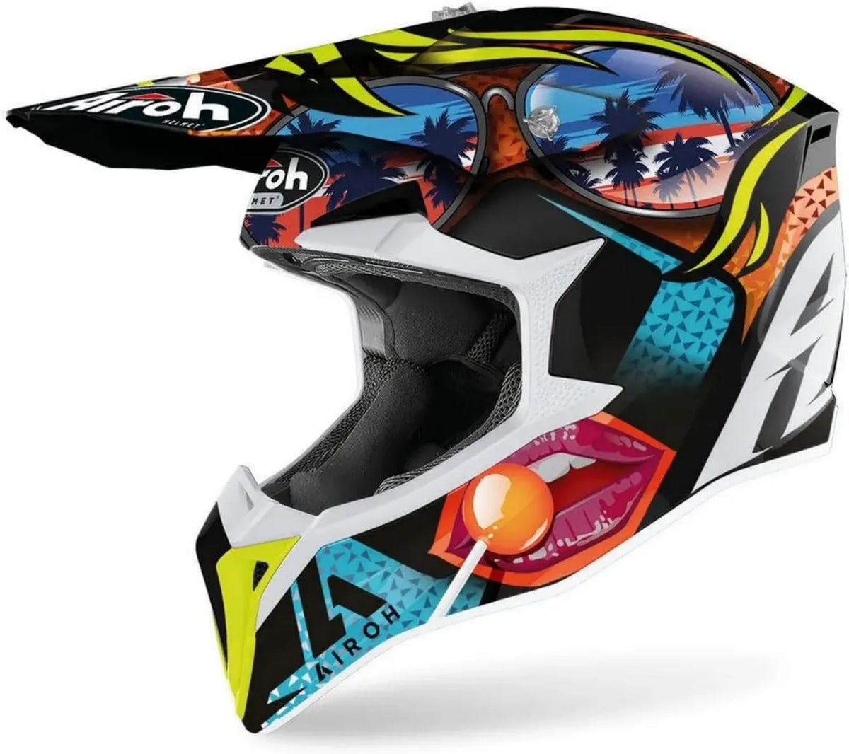 Casco Motocross Airoh Wraap Beast Opaco