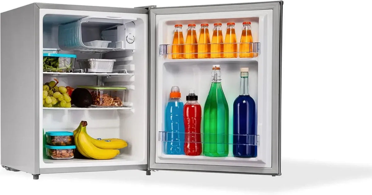 Mini Frigo 58 Litri Silver con Porta Reversibile e Classe Energetica E
