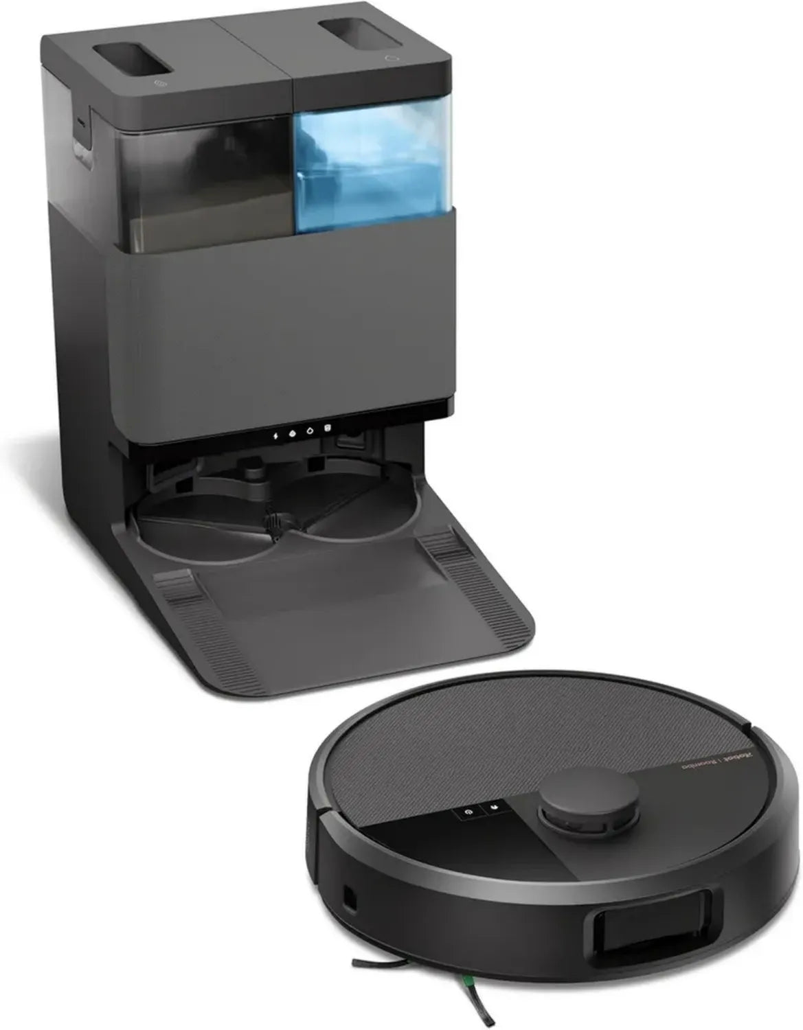 iRobot Roomba 505 Combo con AutoWash, Aspirapolvere e Lavapavimenti Intelligente, LiDAR Avanzato, Pulizia Personalizzata, Controllo Vocale e App, Nero