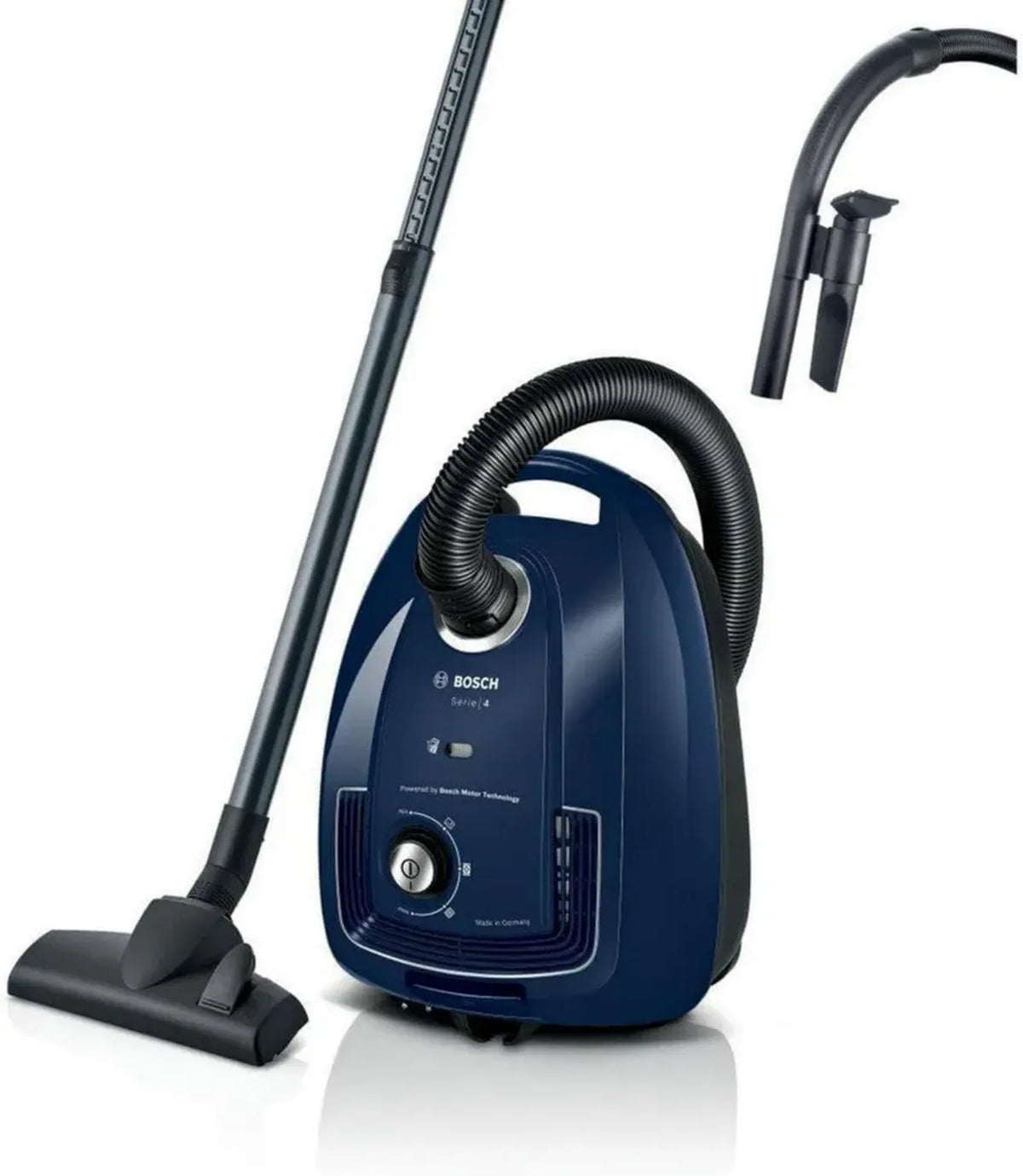 Bosch Serie 4 Aspirapolvere 600W con Filtro Igienico, Silenzioso, Cavo 7m, Accessori Inclusi