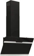 Cappa da Parete 60 cm in Acciaio Inox e Vetro Nero