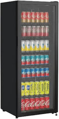Frigorifero per Bevande con Porta a Vetro, 237L, Illuminazione LED
