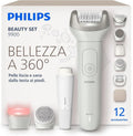 Philips Set Bellezza 12 in 1 - Epilatore Wireless per Corpo e Viso, Uso Asciutto e Bagnato, Modello BRE749/00
