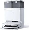 Aspirapolvere Robot ECOVACS DEEBOT T50 OMNI, Potenza 15000 Pa, Spazzola Laterale Estensibile, Lavaggio Acqua Calda 75°C, Ultrasottile 81 mm, Bianco