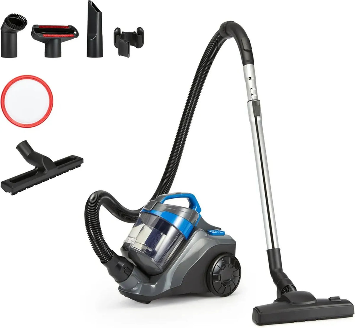 Aspirapolvere Compatto senza Sacco con Filtro HEPA, 850W, Capacità 1.7L
