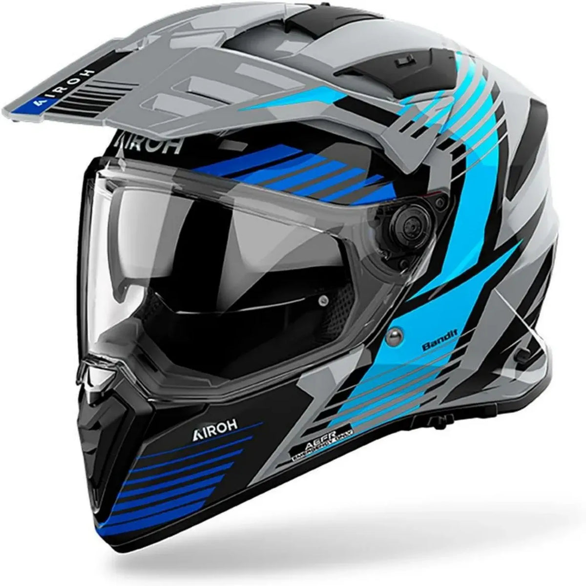 Casco AIROH Bandit Lucido Blu Speziato M