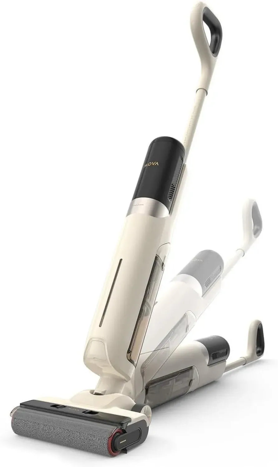 Mova K30 Scopa Elettrica Multifunzione, Potenza 18000 Pa, Design Piatto 180°, Pulizia Angoli, Asciugatura a Caldo, Autopulente, Leggera