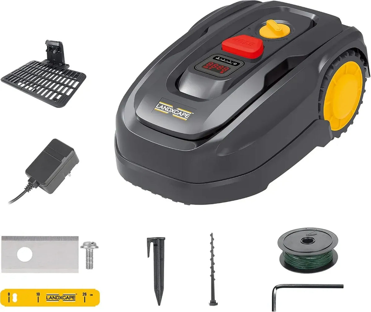 LANDXCAPE LX796 - Robot Rasaerba 400m², 20V, Sistema Mulching, Sensore Sicurezza, Ultrasilenzioso, Wi-Fi