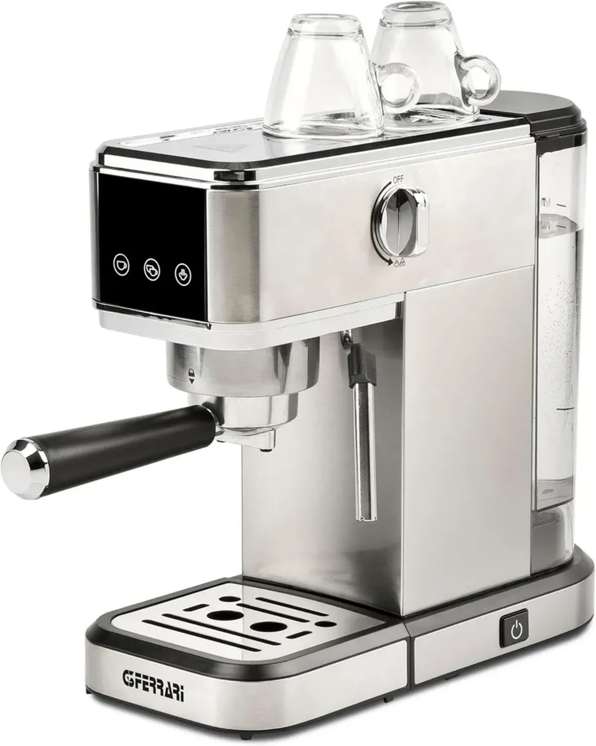 Macchina per Caffè Espresso 15 Bar G3 Ferrari, Compatibile con Cialde e Polvere, Cappuccinatore Integrato, 1L, Fino a 3 Filtri INOX, Funzione Risparmio Energetico