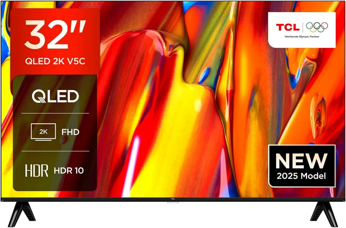 Smart TV TCL 32'' QLED FHD con Android e HDR, Compatibile con Google Cast