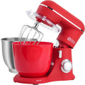 Impastatrice Planetaria Multiuso, 2 Ciotole 4,5L e 5L, 10 Velocità con Ganci e Frusta, 1300W (Rosso)