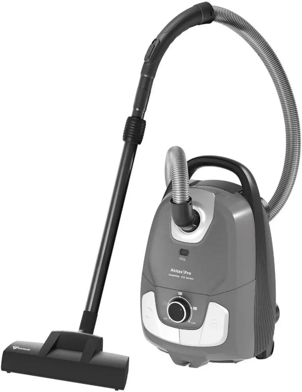 Aspirapolvere Akitas C11WT 900W con Sacchetto, 7m Cavo, Silenzioso 70dB, Spazzola Extra