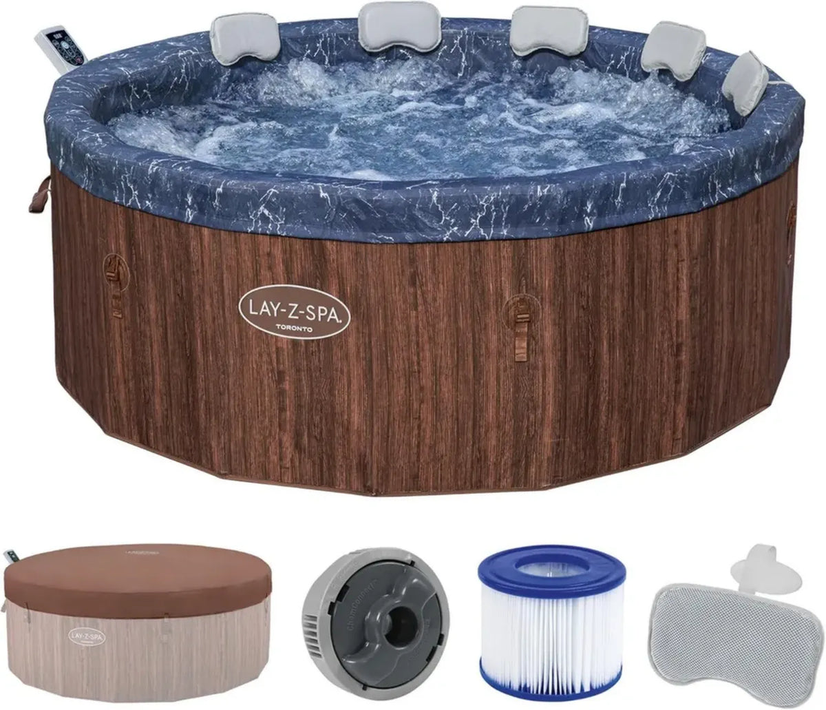 Bestway 6001W Vasca Idromassaggio Gonfiabile Toronto con App AirJet