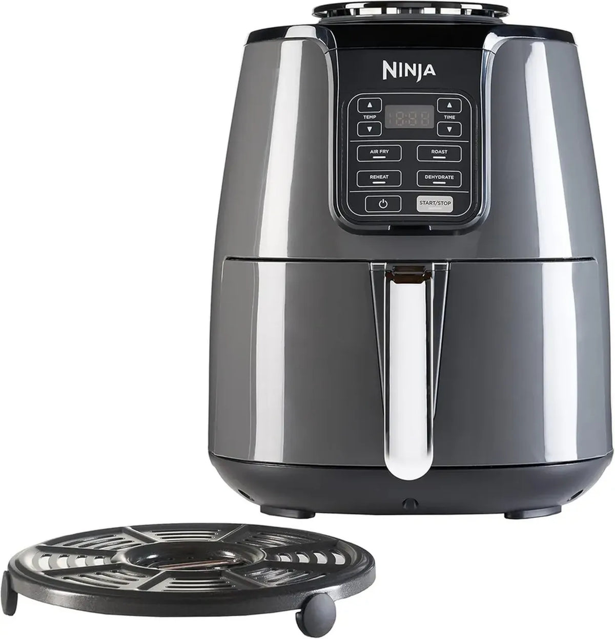 Friggitrice ad Aria Ninja 3.8L, Multifunzione 4 in 1, Digitale, Grigio/Nero