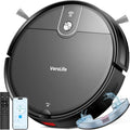 Robot VersLife L6 Aspirapolvere e Lavapavimenti, 4000Pa, Controllo App e Alexa, Silenzioso, Auto-ricarica, Ideale per Tappeti e Peli Animali
