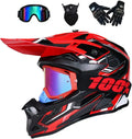 Casco Integrale da Motocross Unisex con Accessori per Adulti