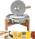 Mulino Manuale in Pietra per Cereali e Riso, Macinatore Versatile per Uso Domestico