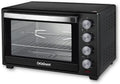 Forno Elettrico Ventilato 38L con Girarrosto, 1600W, Timer 60 Min, Spegnimento Automatico, Luce Interna, Vetro Temperato