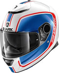 Casco Moto SHARK NC Uomo, XL, Bianco/Blu/Rosso